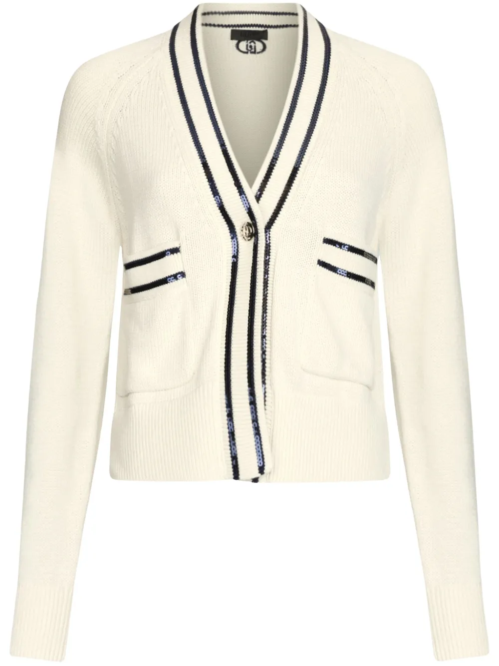 LIU JO sequined cardigan | White | Image 1