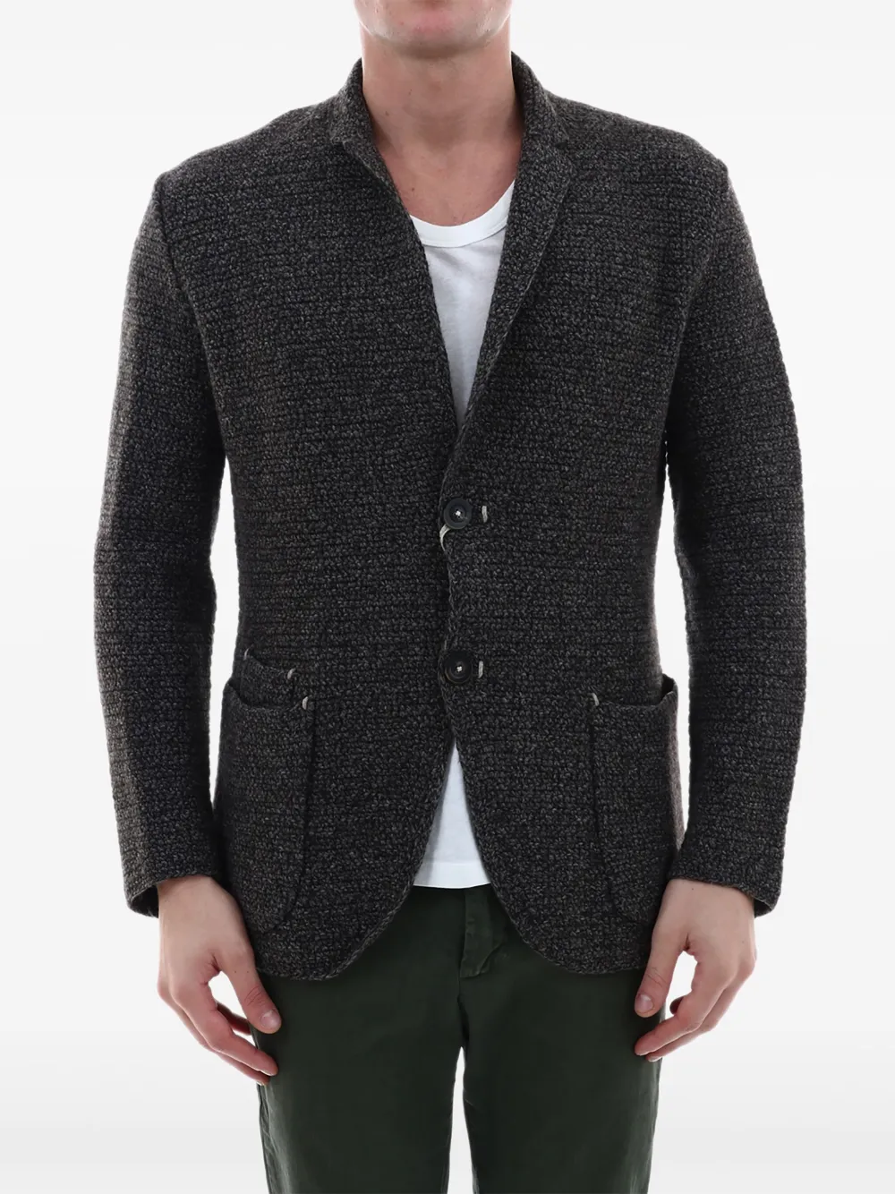 Se By Icho Nobutsugu knitted blazer | Grey | Image 1