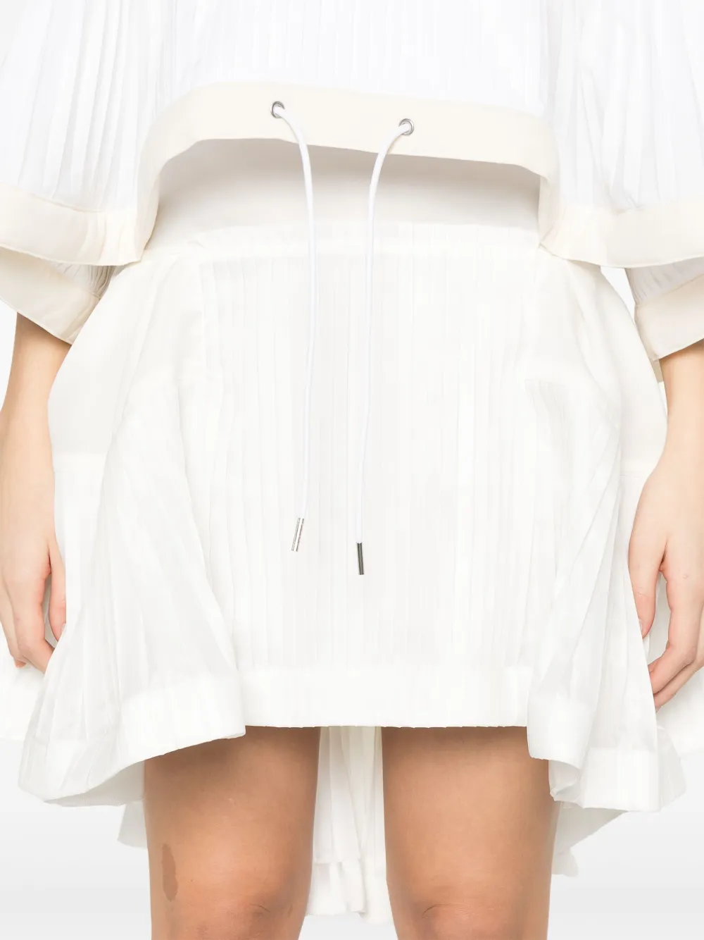 sacai Mini-plooirok Wit