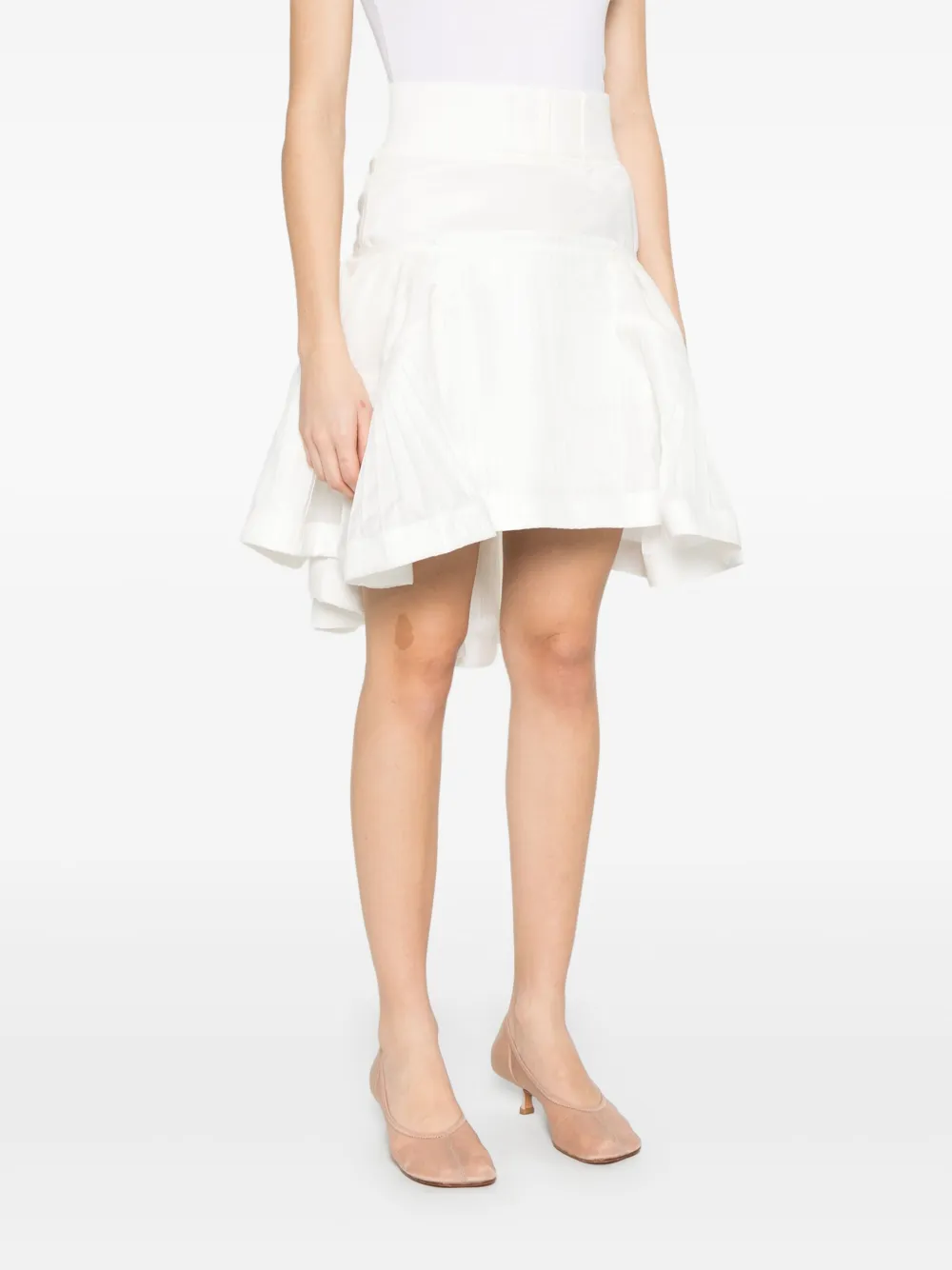 sacai Mini-plooirok Wit