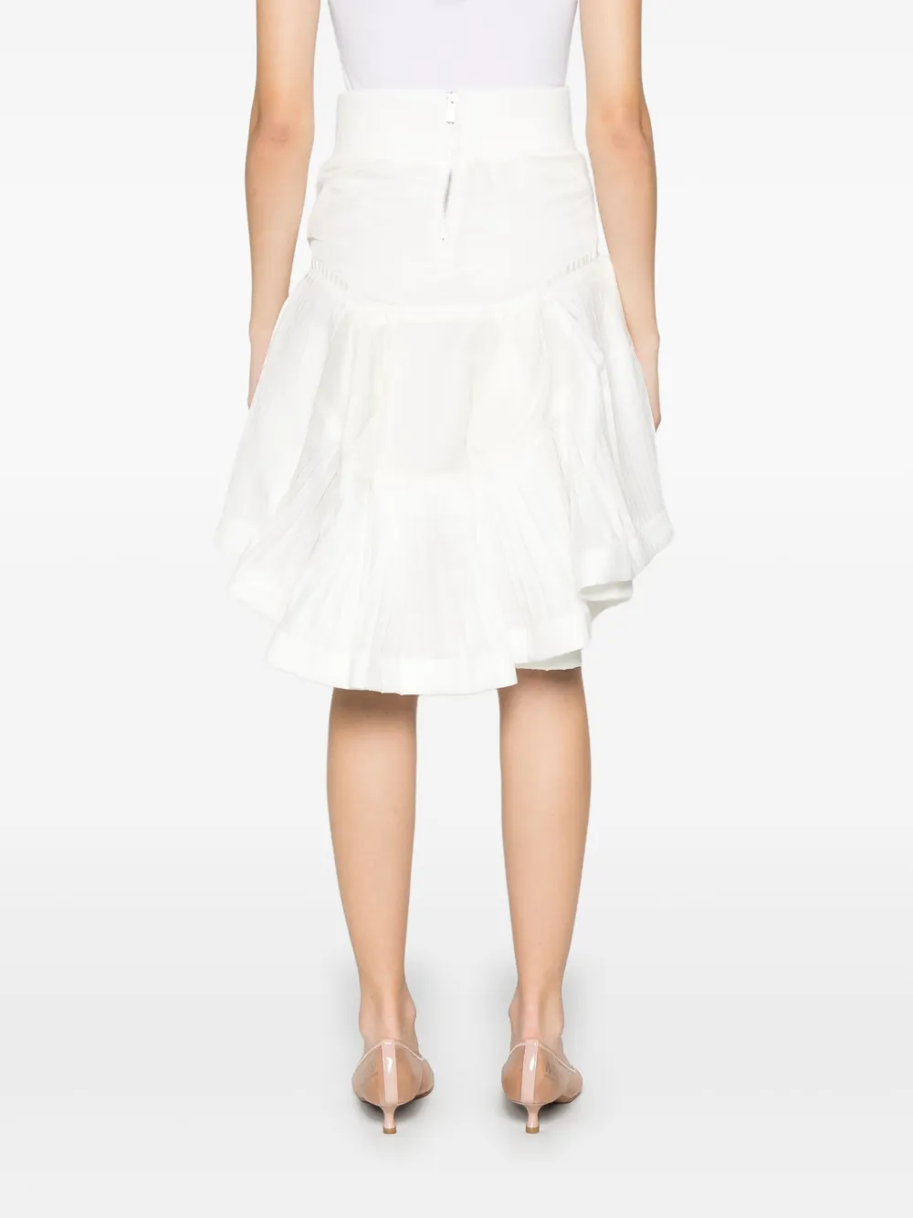 sacai Mini-plooirok Wit