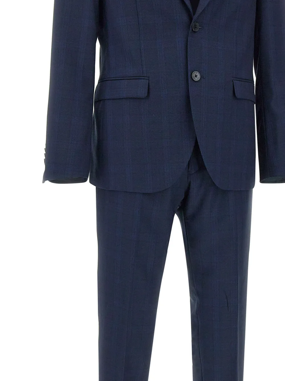 Manuel Ritz Pak met enkele rij knopen Blauw