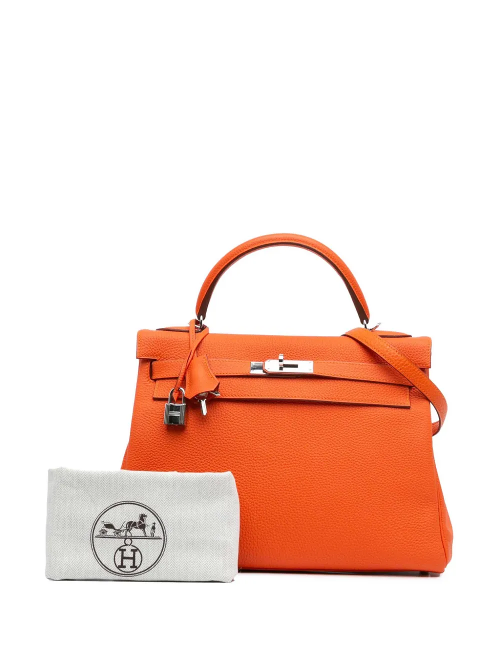 Hermès Pre-Owned 2010-2015 Togo Kelly II Retourne 32 satchel - Oranje