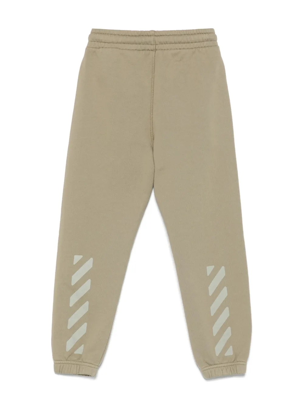 Off-White Kids logo-print track pants - Groen