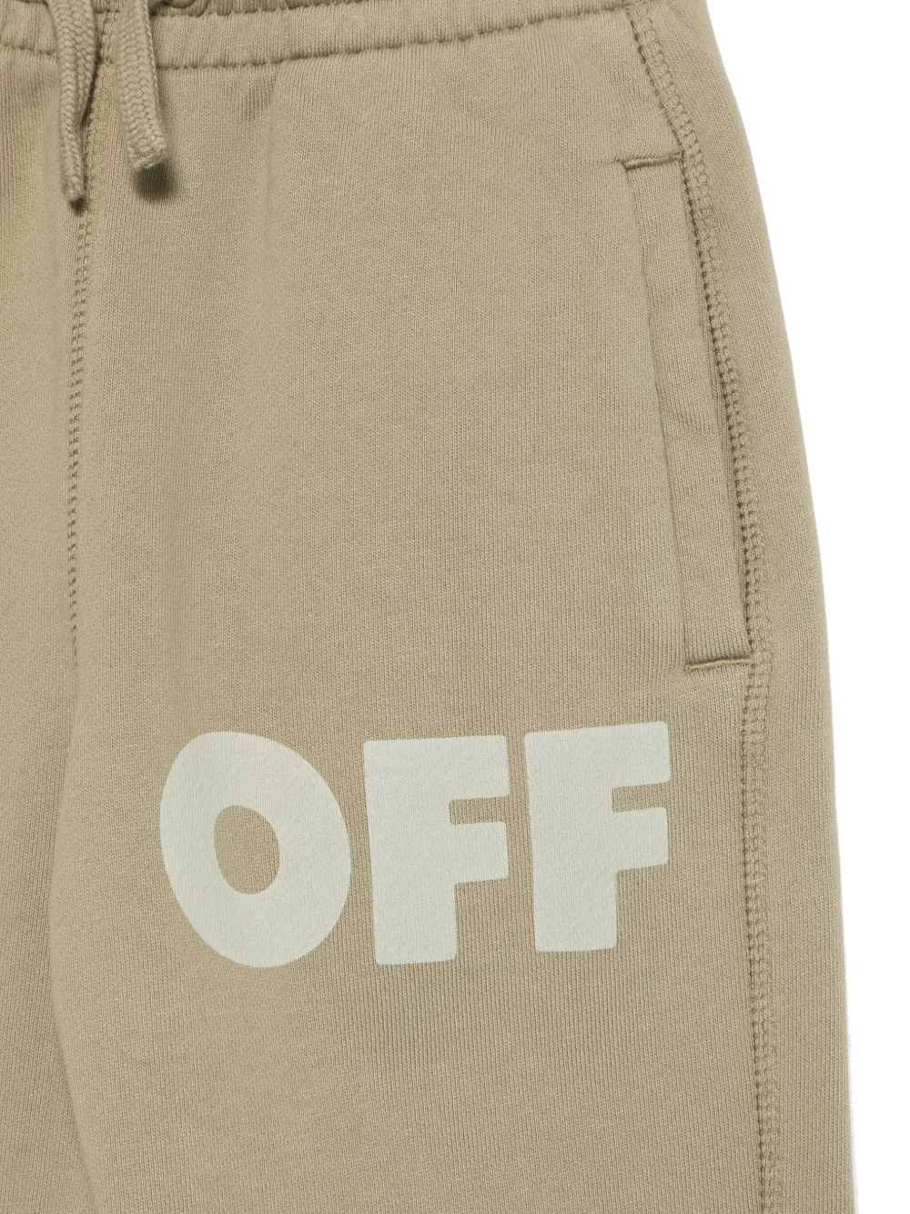 Off-White Kids Trainingsbroek met logoprint Groen