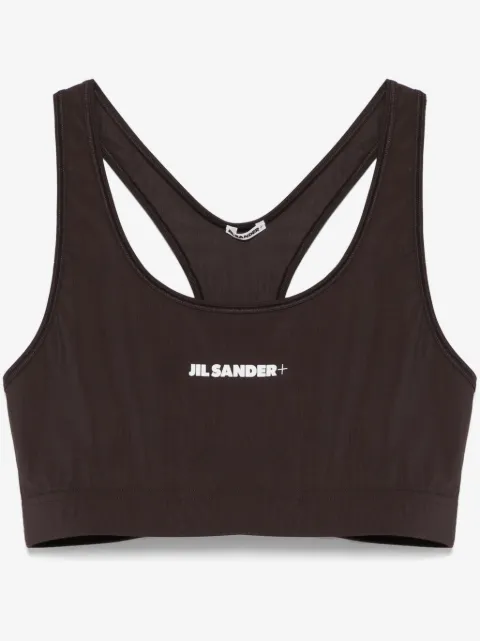 Jil Sander 로고 프린트 스포츠 브라