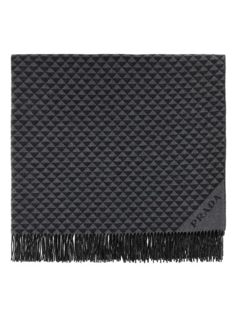 Prada triangle-logo blanket