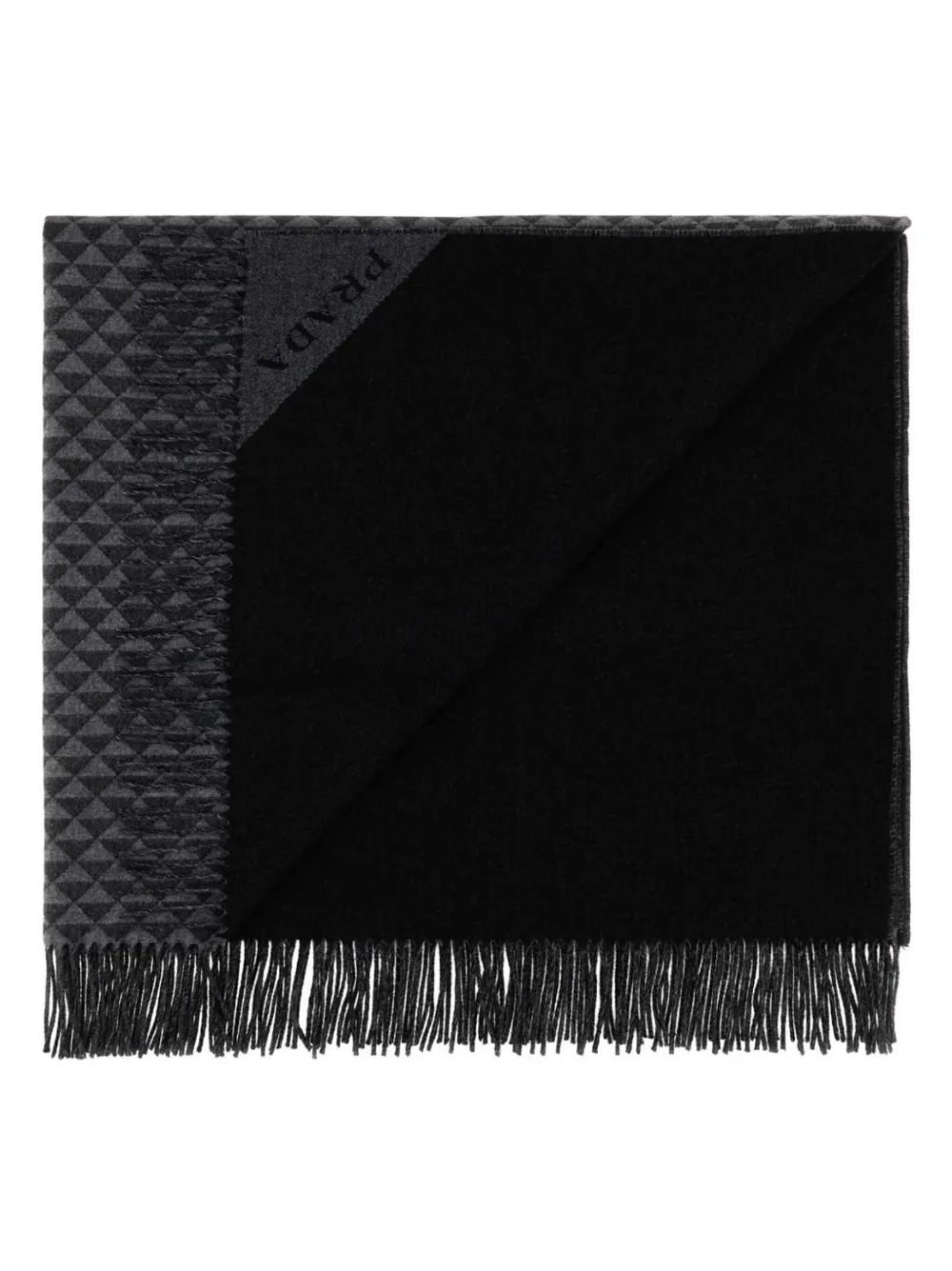  Prada Triangle-logo Blanket - Black 