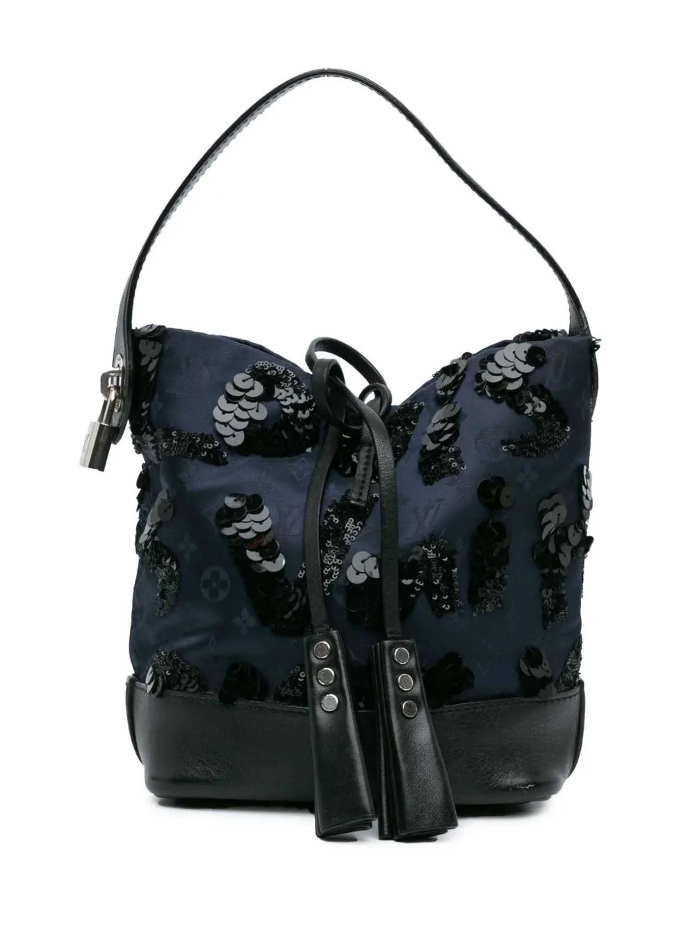 Louis Vuitton Pre-Owned 2014 モノグラム ナイロン NN14 スポットライト PM バケットバッグ - ブルー Louis Vuitton Pre-Owned 2014 モノグラム ナイロン NN14 スポットライト PM バケットバッグ - ブルー