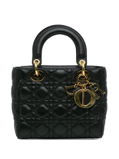 Christian Dior Pre-Owned 2016 Small Lambskin Cannage Lady Dior satchel
