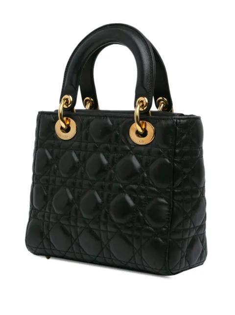 Christian Dior Pre-Owned 2016 Small Lambskin Cannage Lady Dior satchel T9JCBYC84DK5PSKH - 2