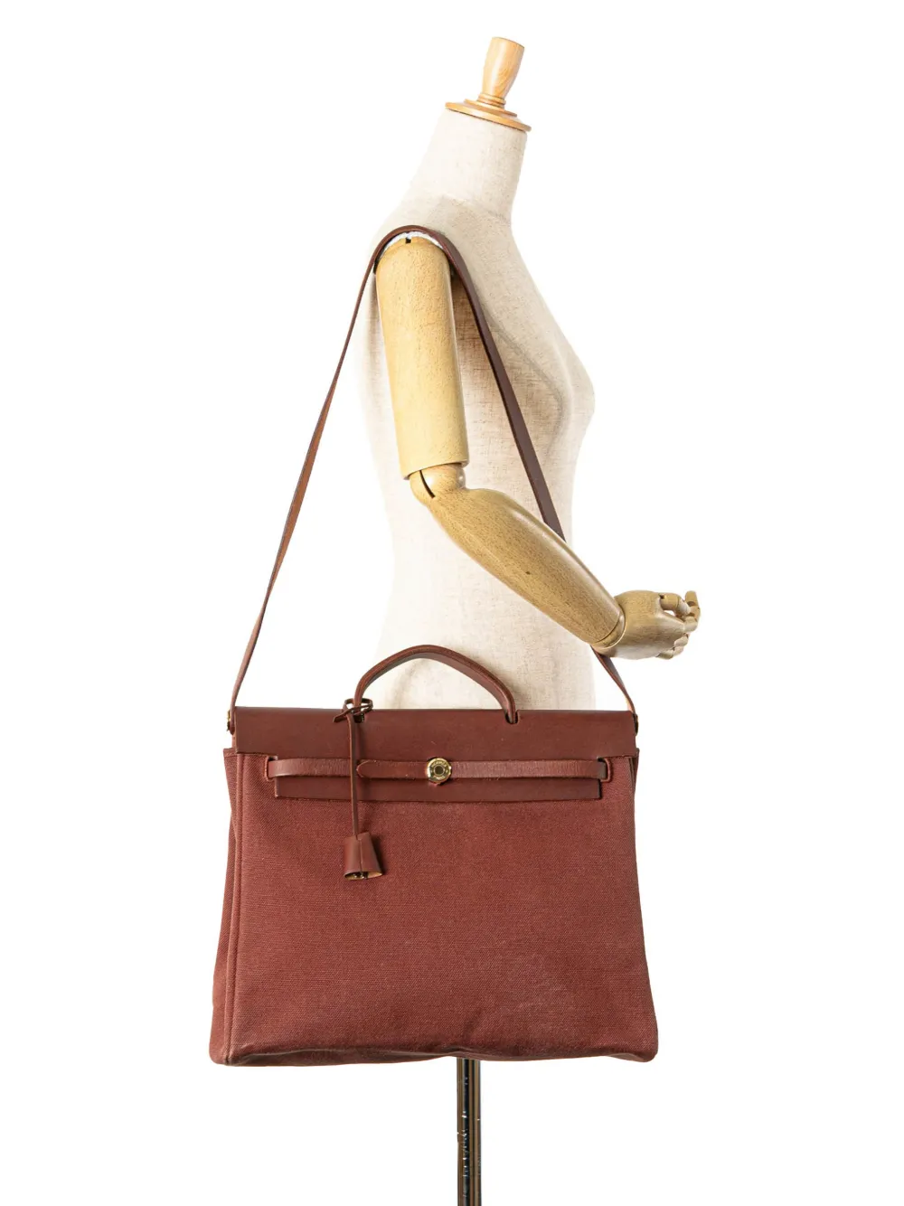 Hermès Pre-Owned 2001 Toile Herbag 39 satchel - Bruin