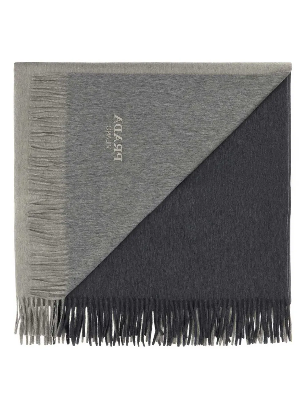  Prada Two-tone Blanket - Grey 