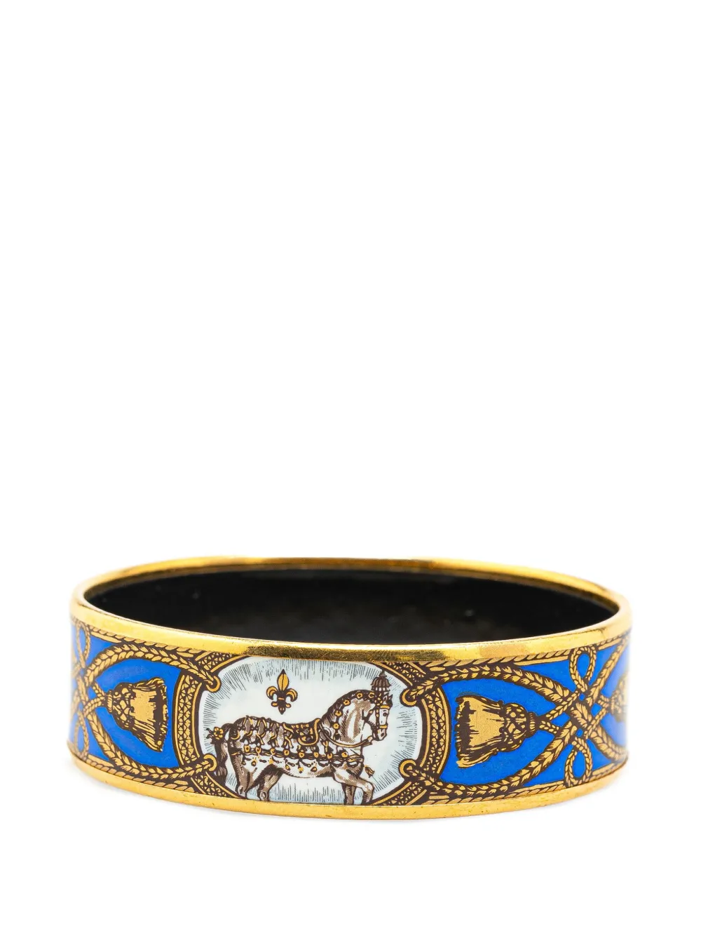 Hermès Pre-Owned 20th Century Wide Grand Apparat Enamel Bangle costume bracelet | Image 2