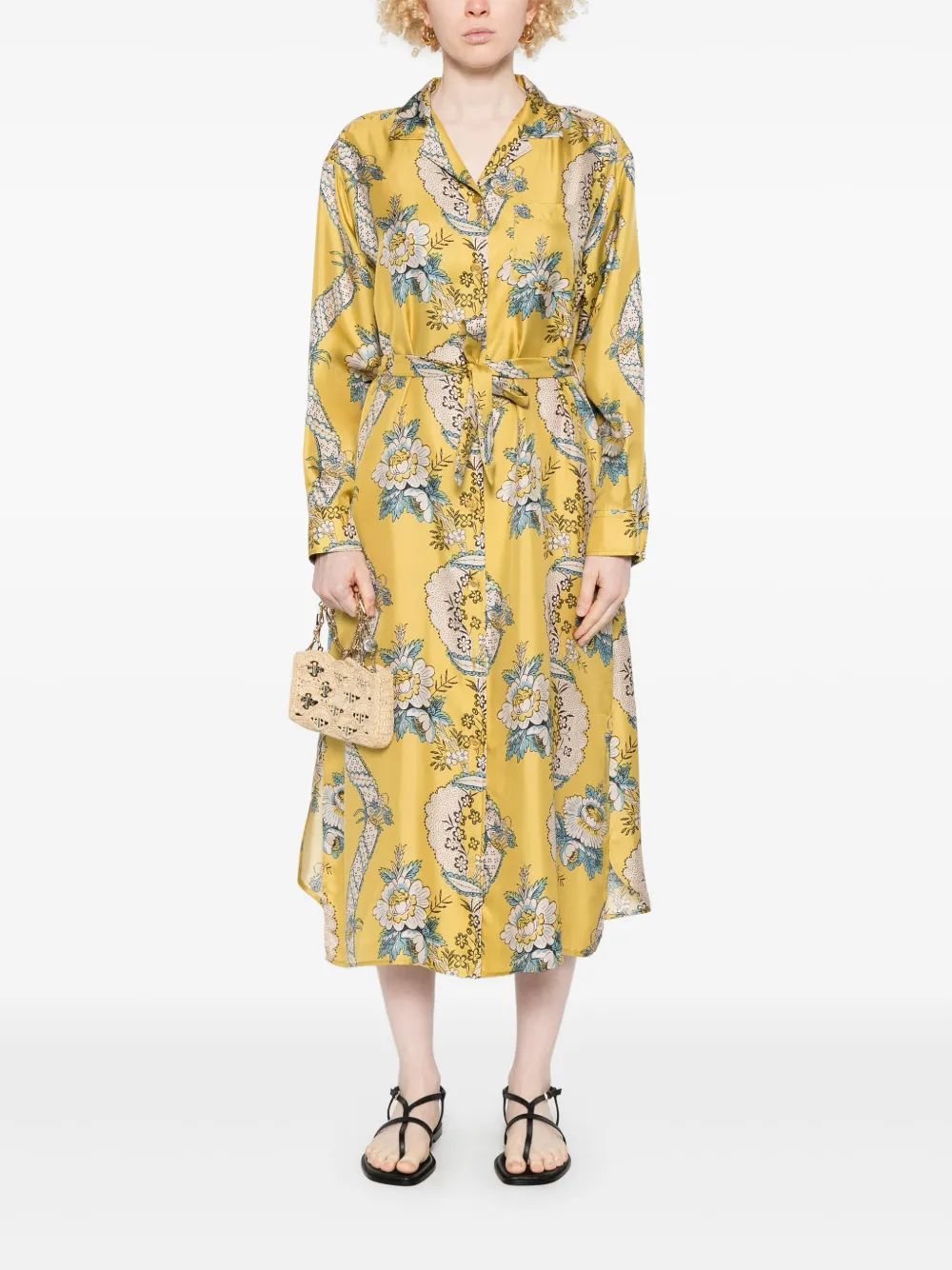 Weekend Max Mara Gaia midi-jurk - Geel