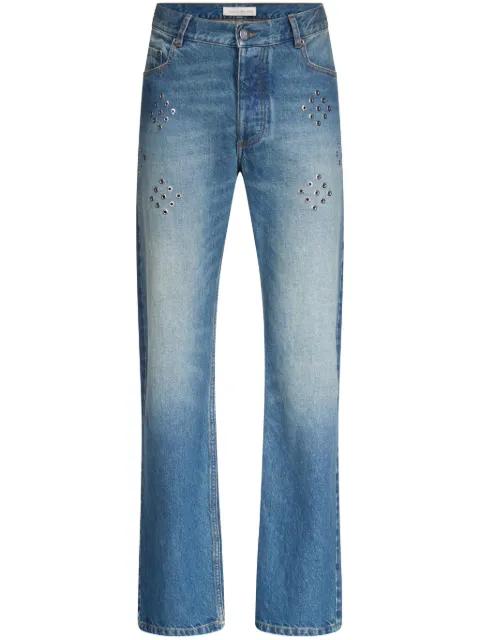 Ludovic de Saint Sernin eyelet-embellished jeans 