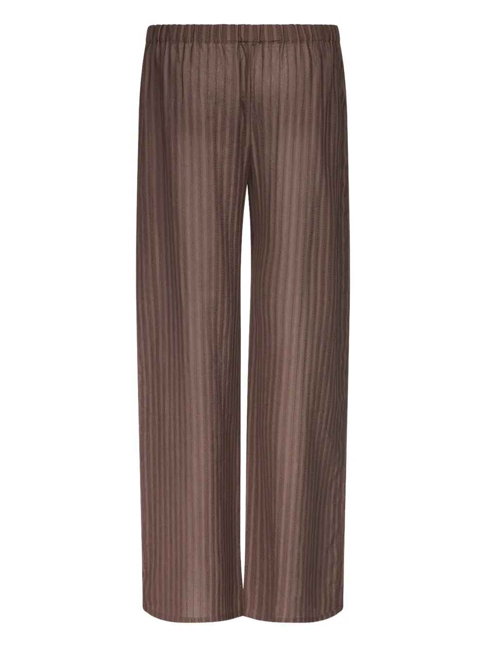 Ludovic De Saint Sernin Striped Boxer Trousers In Brown