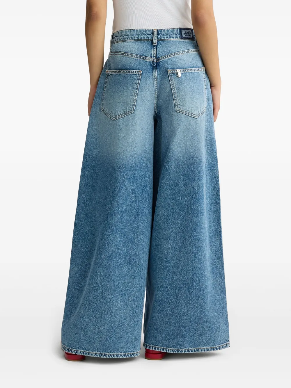 Liu •jo High-waisted Flared Jeans In Blue