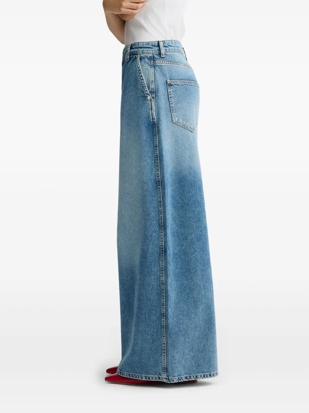 Liu •jo High-waisted Flared Jeans In Blue