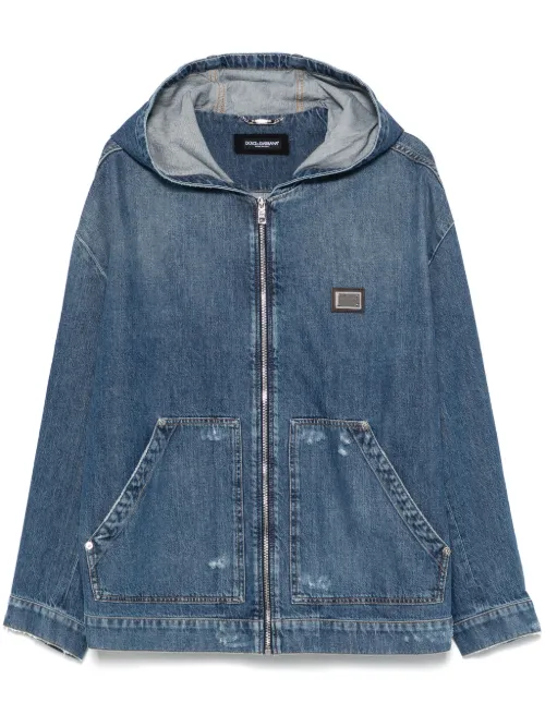 Veste en jean à capuche - Dolce & Gabbana - Modalova