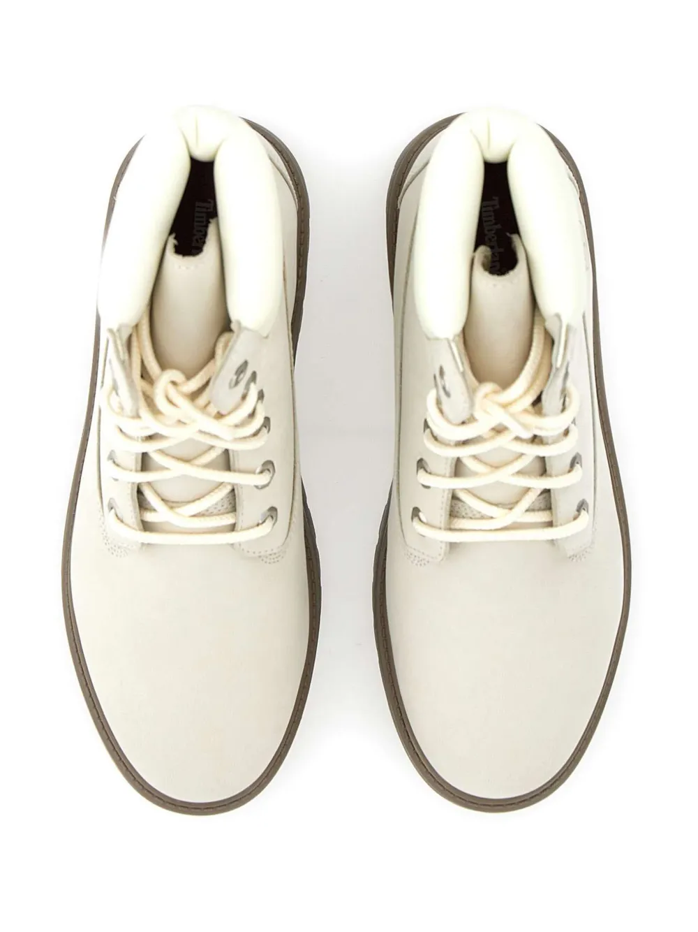 Timberland leather boots White