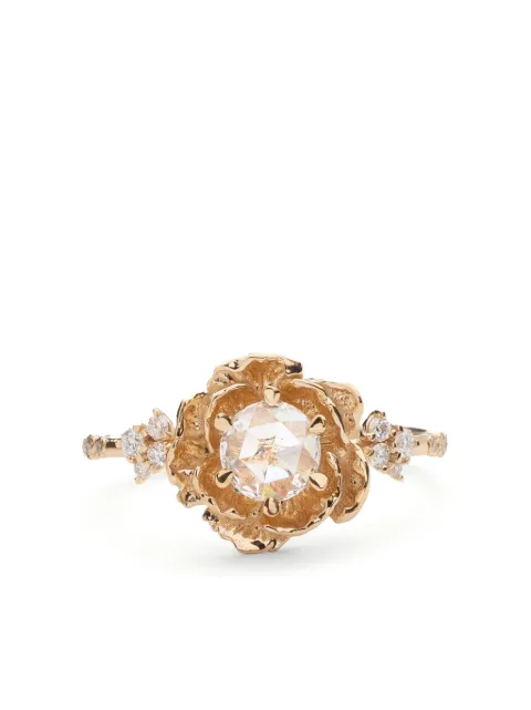 SOFIA ZAKIA 14kt yellow gold Peonia diamond ring