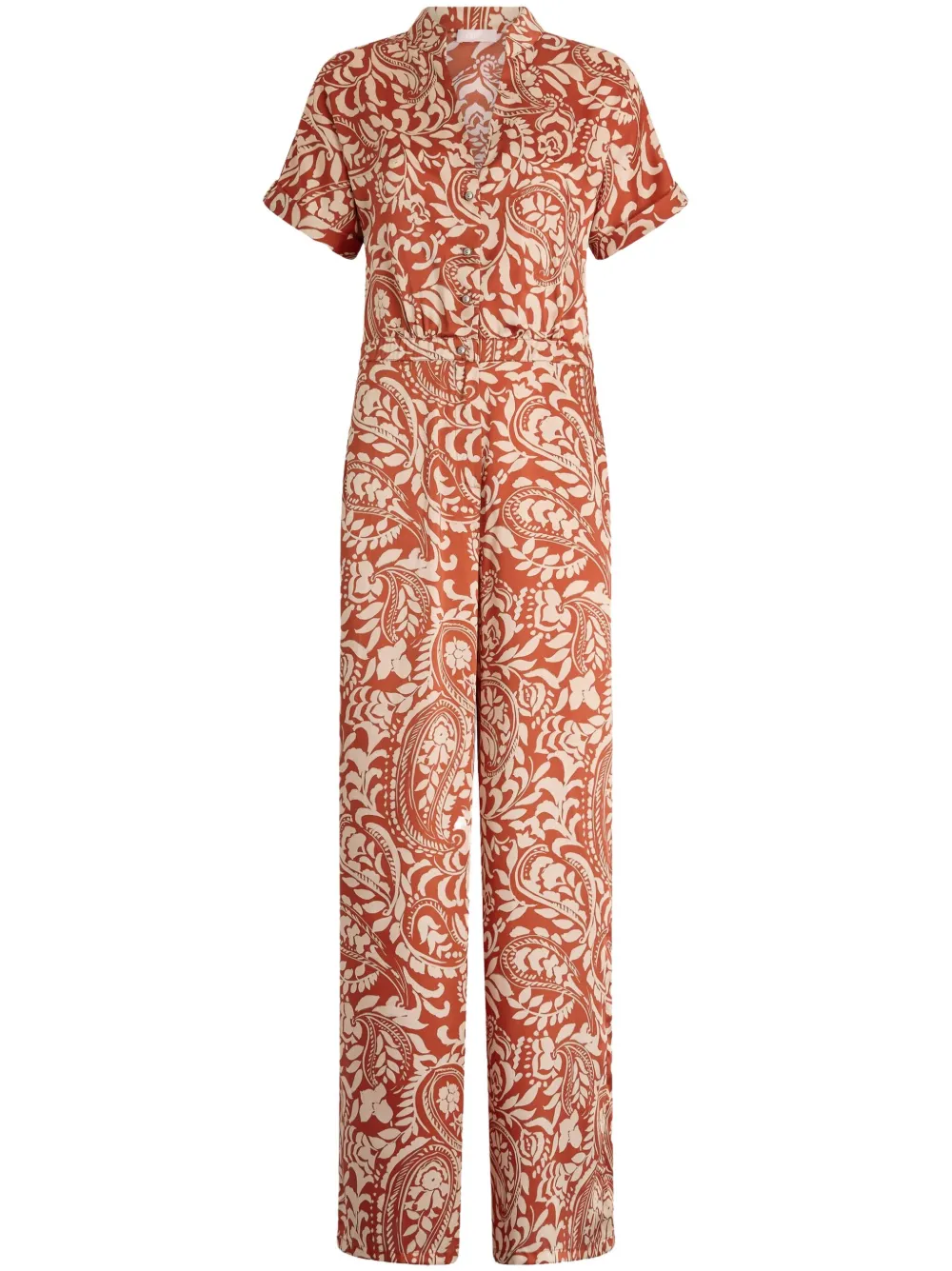 LIU JO printed twill jumpsuit | Orange | Image 1