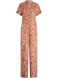 LIU JO printed twill jumpsuit - Orange