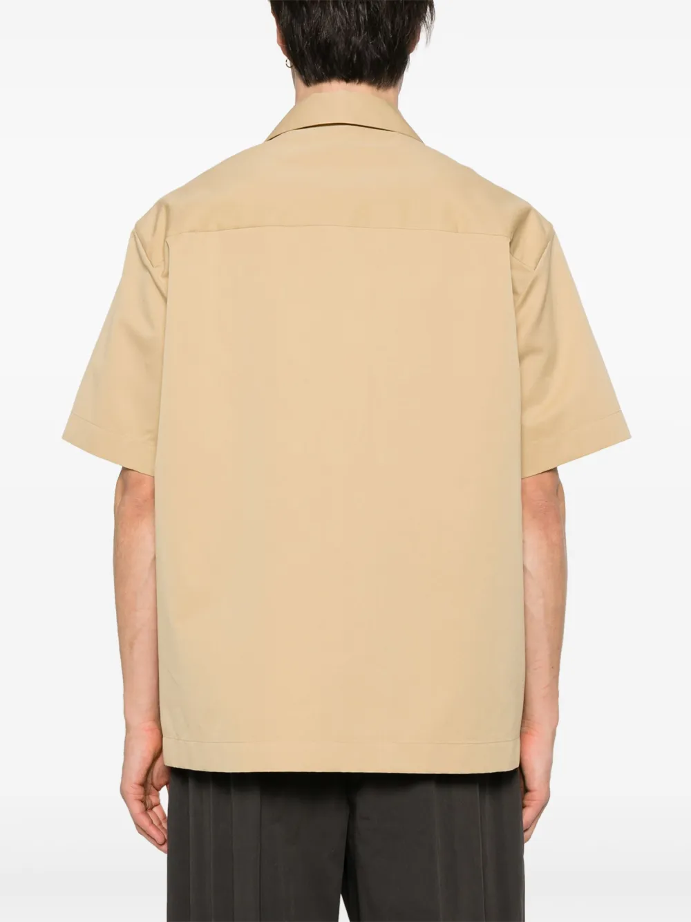 Jil Sander overhemd met korte mouwen Beige