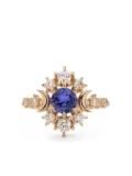 SOFIA ZAKIA 14kt yellow gold Wandering Cosmos tanzanite and diamond ring