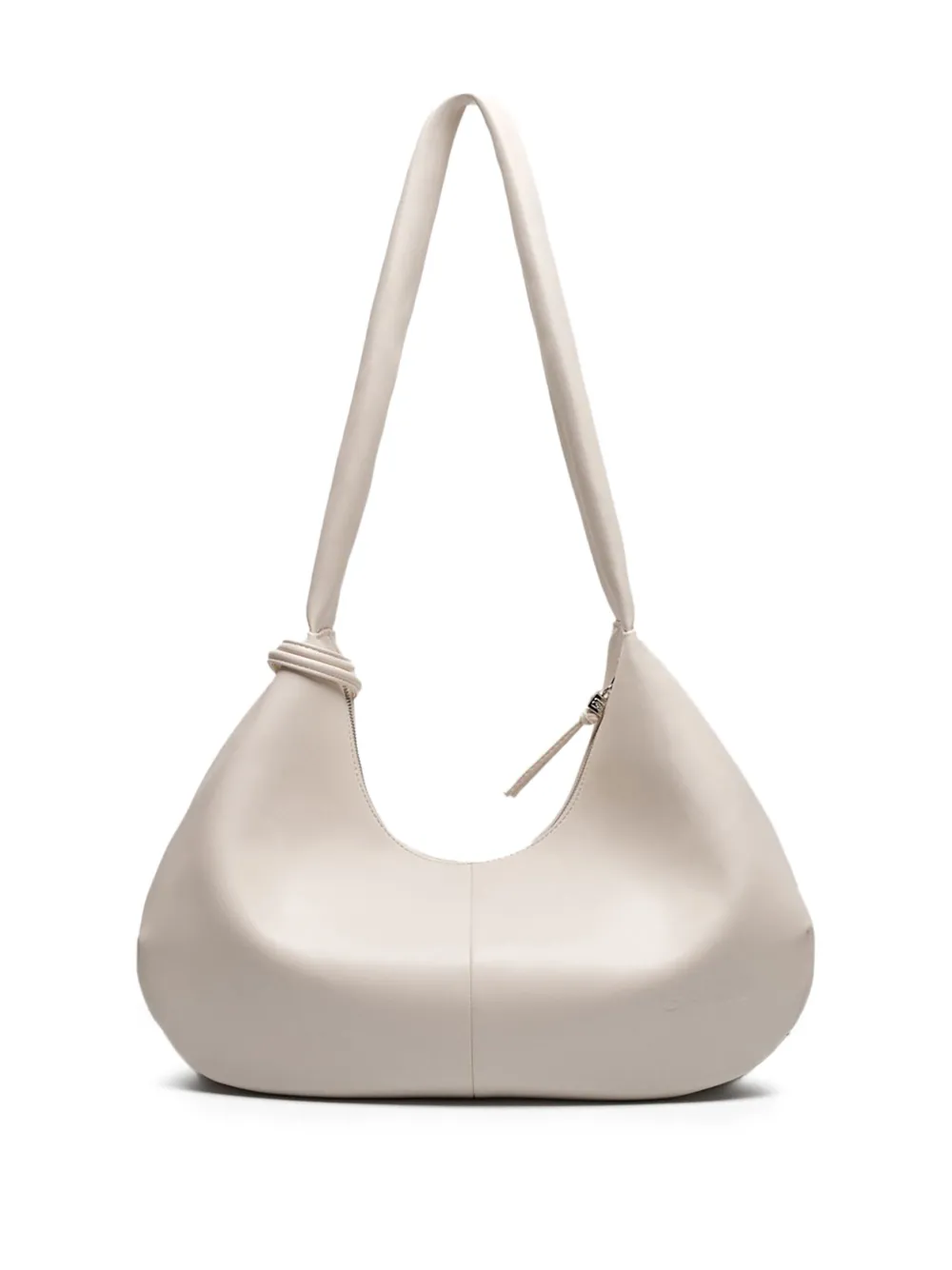GANNI Medium shopper met logo-reliëf - Beige