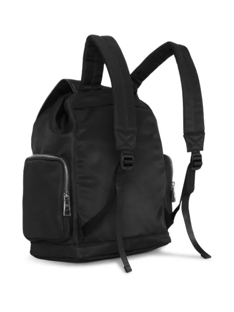GANNI logo-plaque backpack A6526 - 2