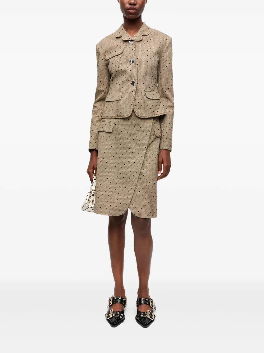 GANNI polka dot-print blazer | Blazers | Image 2