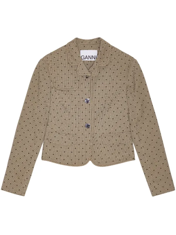 GANNI ポルカドット ジャケット | ニュートラル | FARFETCH JP