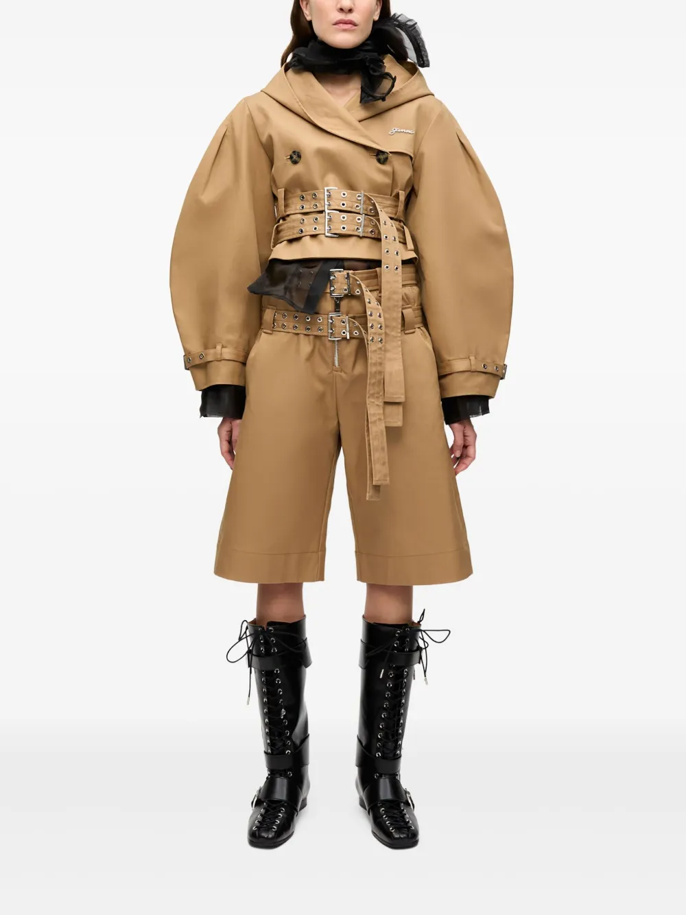 GANNI layered shorts | Knee-Length Shorts | Image 2