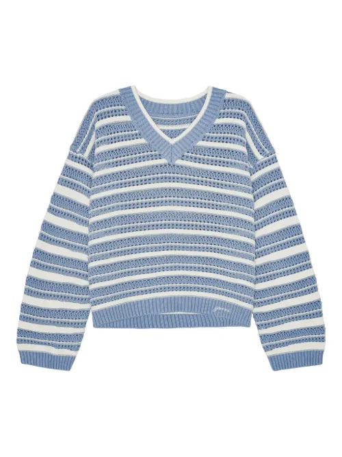 GANNI pull à rayures - Bleu - GANNI - Modalova