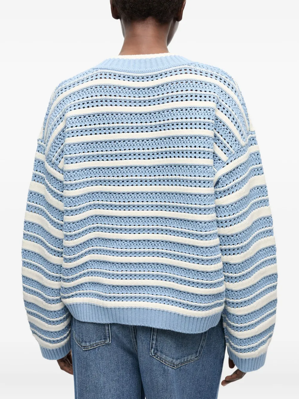 GANNI Gestreepte trui Blauw