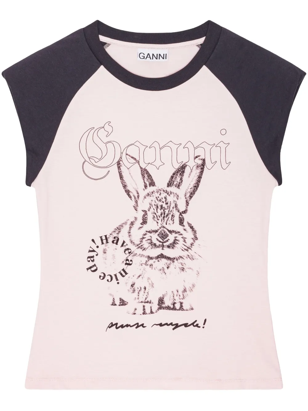 GANNI playera estampada | rosado | Image 1