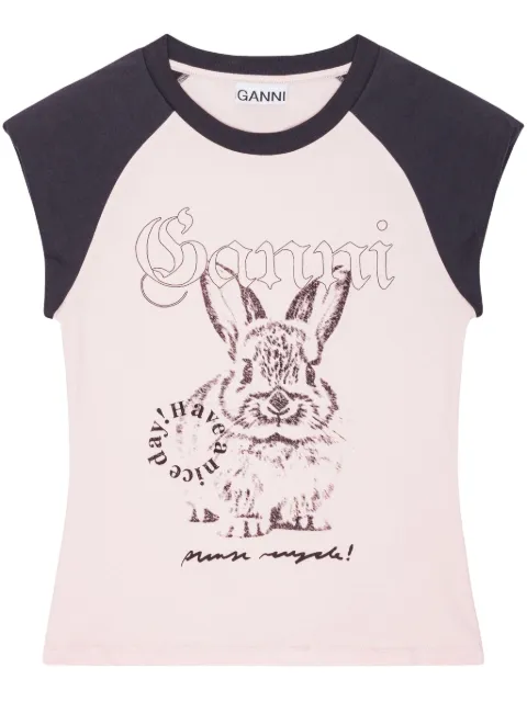 GANNI printed T-shirt