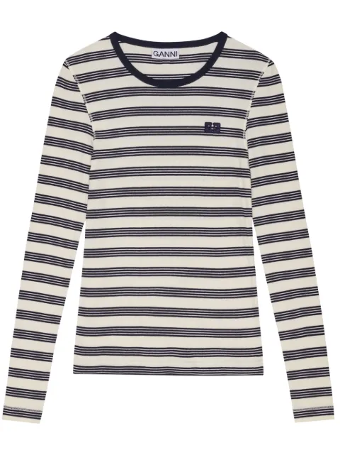 GANNI striped T-shirt