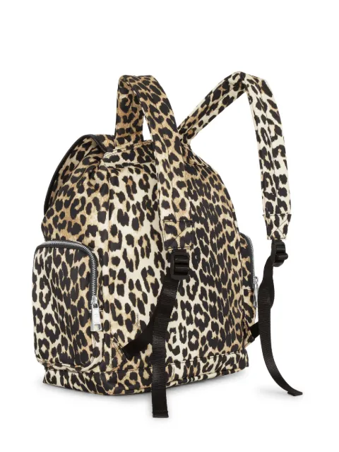 GANNI leopard-print backpack A6527 - 1
