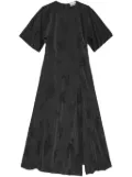 GANNI floral-jacquard dress - Black