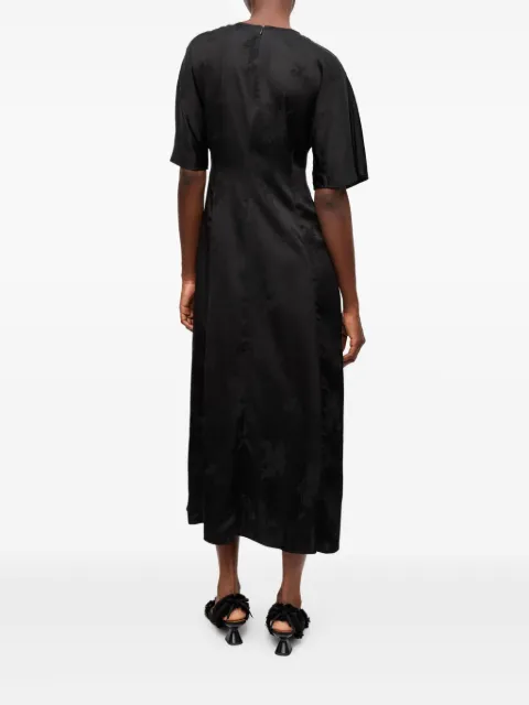 GANNI floral-jacquard dress W0255 - 2