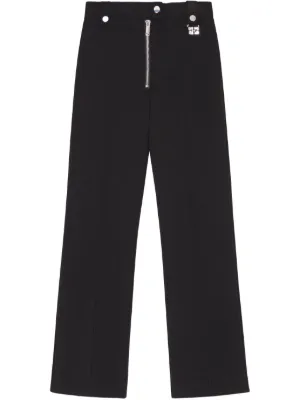 GANNI ブラック ワイドパンツ プリーツ入り AMBIDEX Store △キュプラシワサテン ワイドパンツ(F クロ): iki