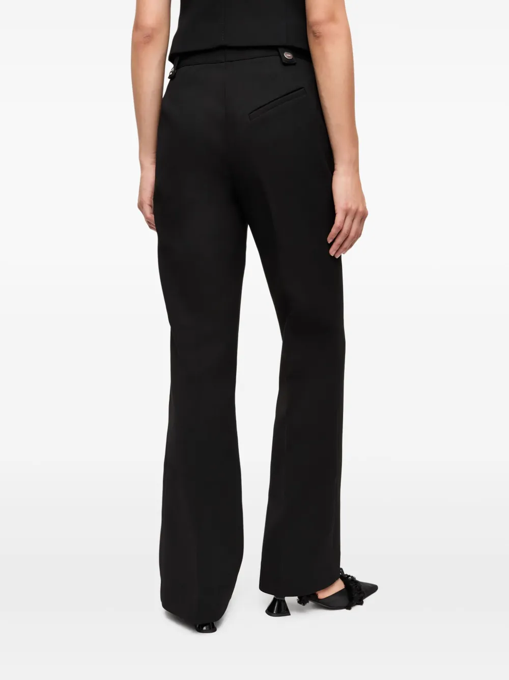 GANNI Straight broek Zwart