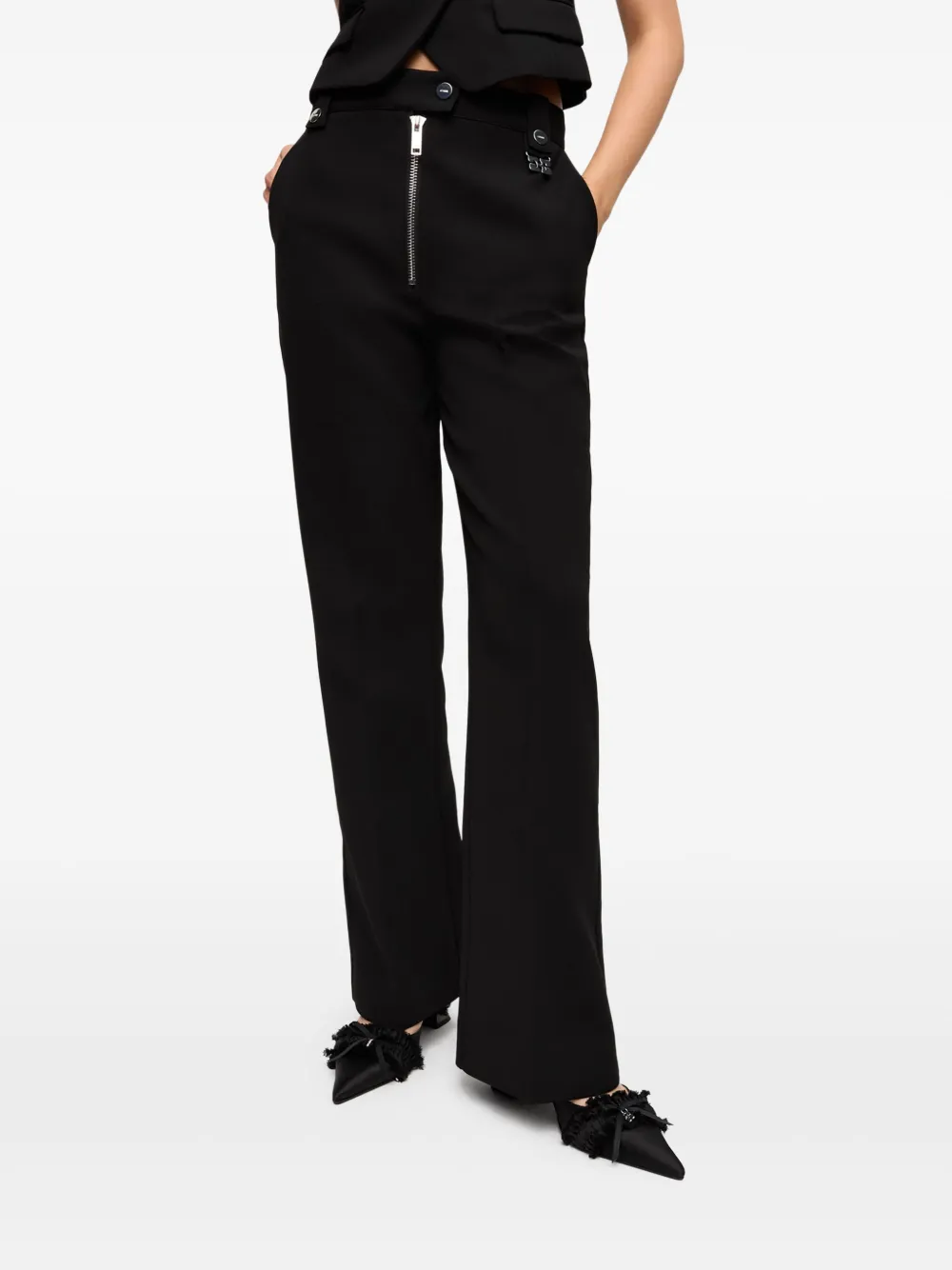 GANNI Straight broek Zwart