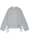 GANNI drawstring sweater - Grey