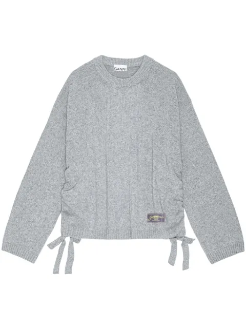 GANNI drawstring sweater