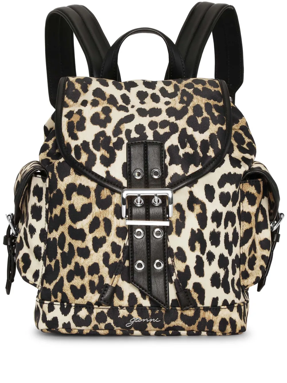 GANNI leopard-print backpack | Brown | Image 1