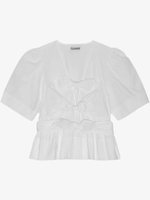 GANNI peplum blouse